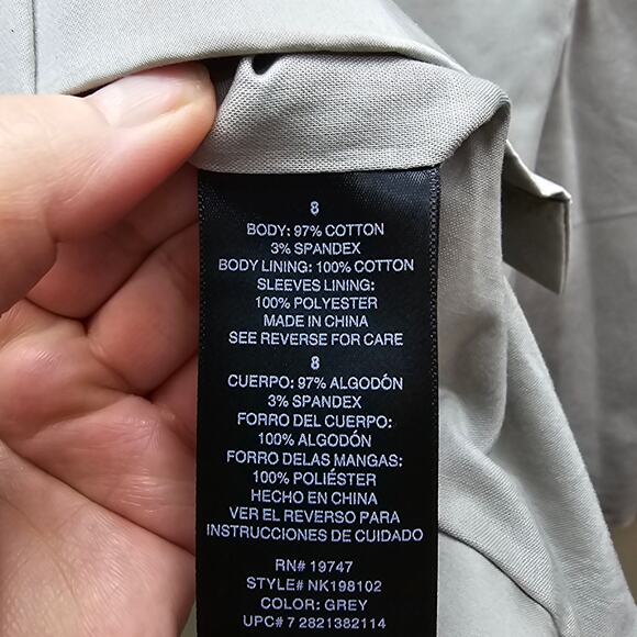 Norma Kamali Women's Single Breasted Blazer Jacket Business Work Beige Size 8 - Picture 6 of 7